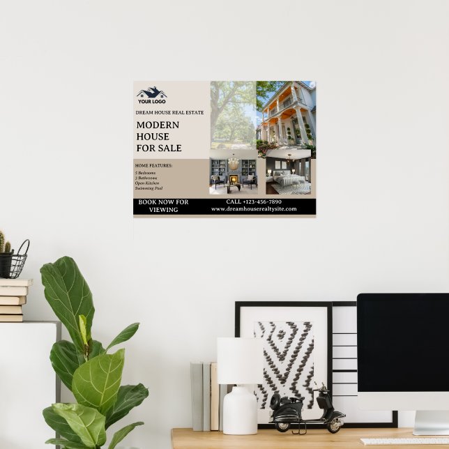 Custom Advertisement Real Estate Poster (Home Office)