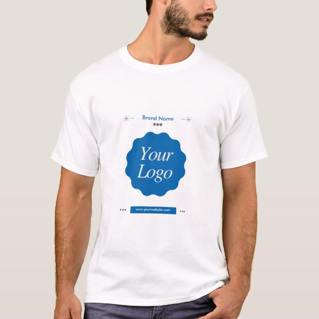 Custom advertising Company Business Brand Logo T-Shirt (Front)