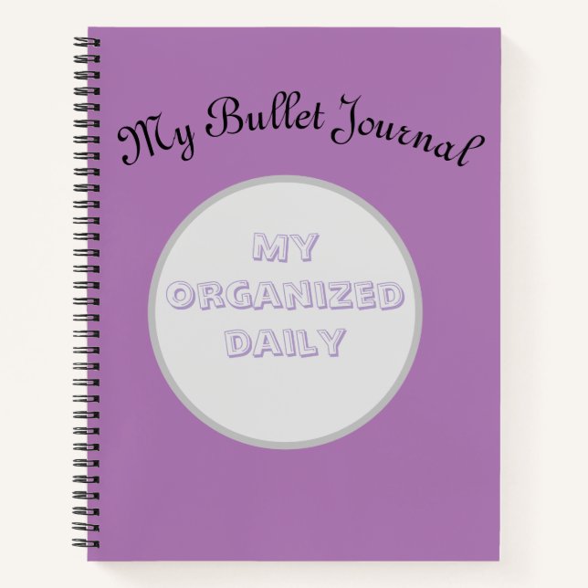 Custom Aesthetic Bullet Journal - Spiral Notebook (Front)