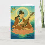 Custom Aesthetic Modern Japan Lucky Goddess  Card