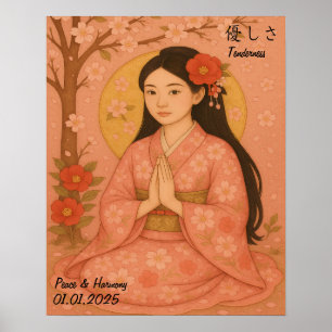 Custom Aesthetic Zen Meditation Mindful Gallery  Poster