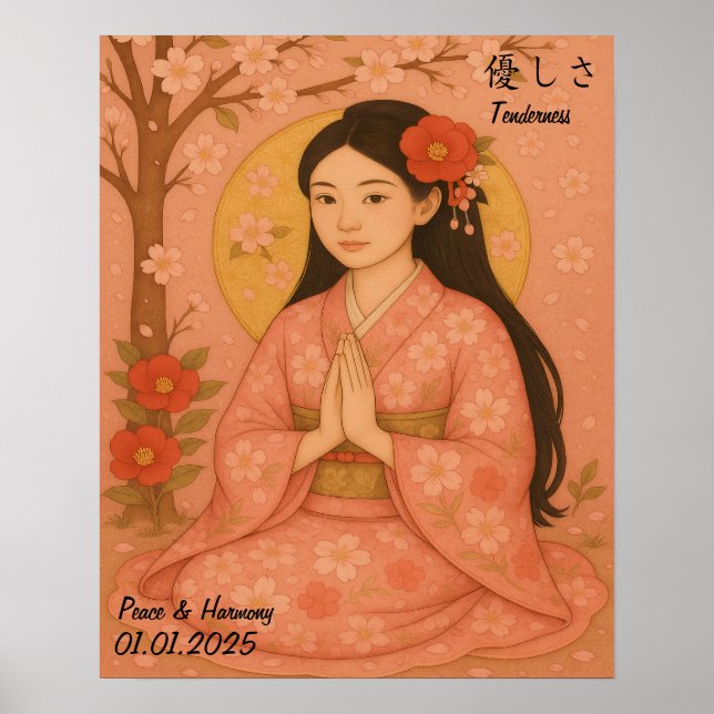 Custom Aesthetic Zen Meditation Mindful Gallery  Poster (Front)