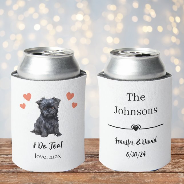 Custom Affenpinscher Pet Wedding Can Cooler (Creator Uploaded)