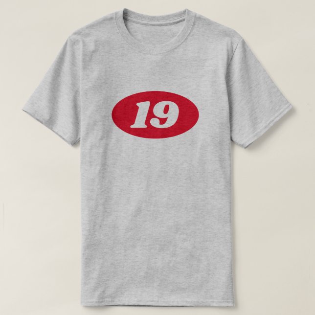 Custom age 19th Birthday shirt gift for teenager (Design Front)