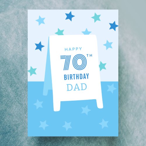 Custom Age 70th Birthday Card