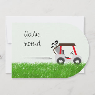 Custom Age Birthday For Golf Lover Golfer Invitation