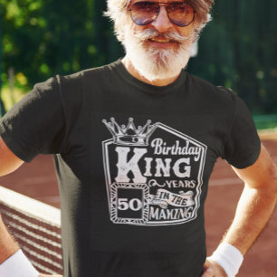 Custom Age Birthday King Personalized years T-Shirt