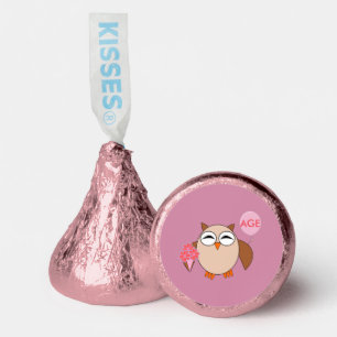 Custom Age Birthday Owl Hershey®'s Kisses®