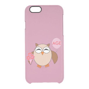 Custom Age Birthday Owl iPhone Case