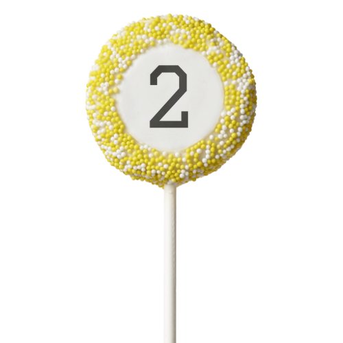 Custom Age Birthday Party Treat Chocolate Covered Oreo Pop