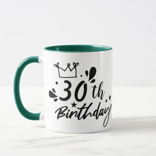 Custom Age Coffee Cup Happy Birthday  Mug