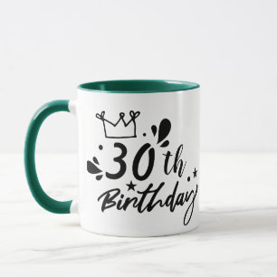 Custom Age Coffee Cup, Personalized Birthday Mug