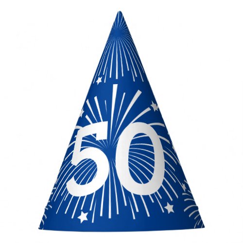 Custom age colored Birthday party paper cone hats