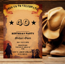 Custom Age Country Western Aged Paper