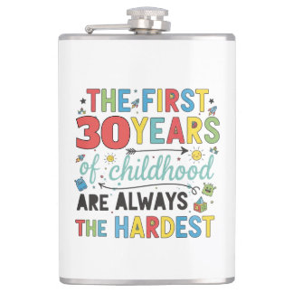 Custom Age First Years of Childhood are Hardest Flask