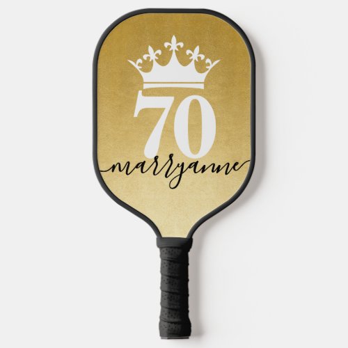 Custom Age Gold Queen of the Court Pickleball Paddle