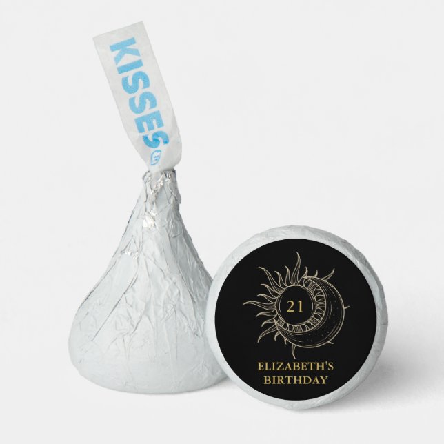Custom Age Mystic Celestial Moon Birthday Hershey®'s Kisses® (Front)