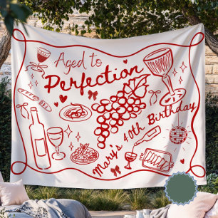 Custom Aged to Perfection Backdrop for Wine 