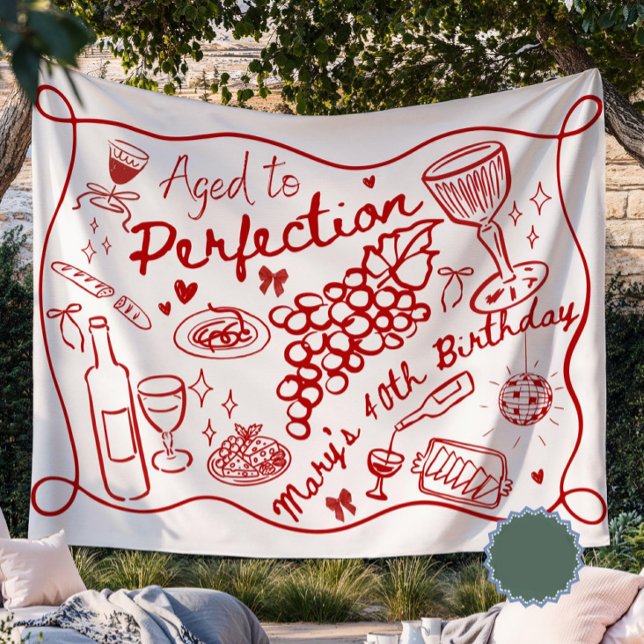 Custom Aged to Perfection Backdrop for Wine  (Creator Uploaded)