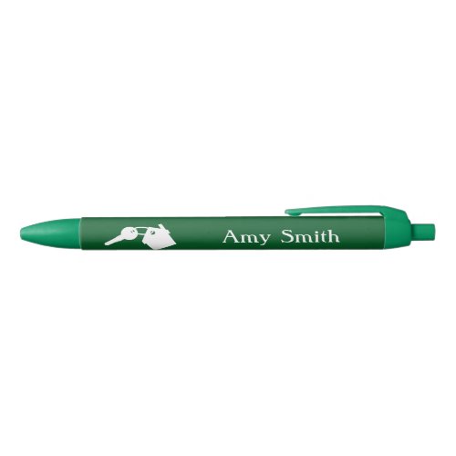 Custom Agent Logo Green Ink Pen