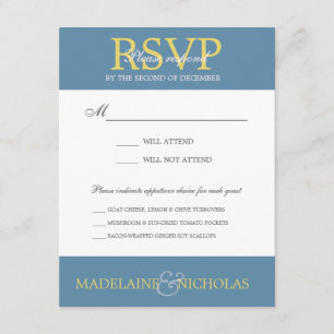 Custom air force modern wedding RSVP