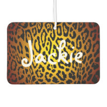 Custom Air Freshener - Leopard Gold