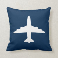 Custom Airplane Throw Pillow