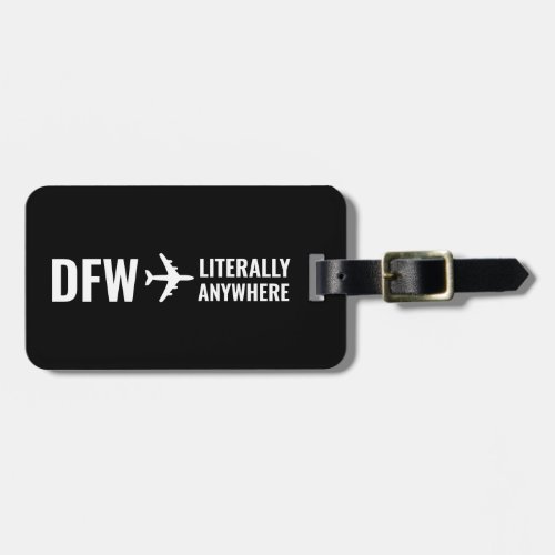 Custom Airport Code Funny Black Luggage Luggage Tag