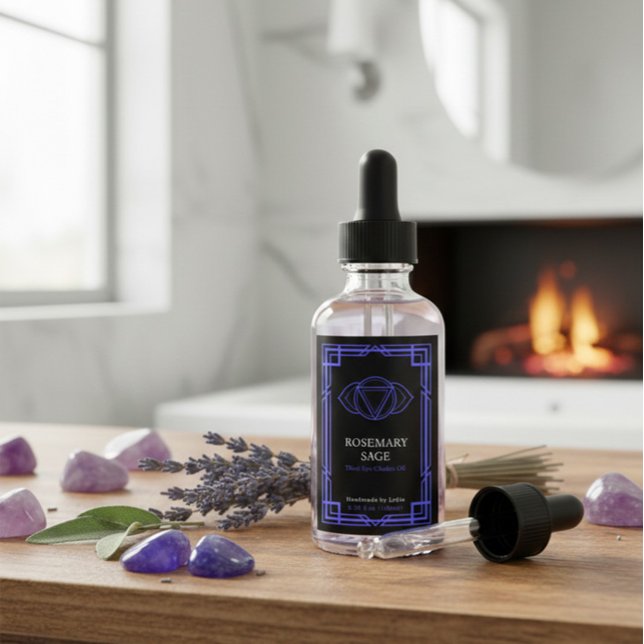 Custom Ajna Third Eye Chakra Essential Oil Label (Creator Uploaded)