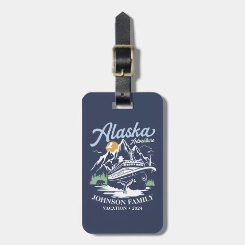 Custom Alaska Cruise Family Friends Group Matching Luggage Tag