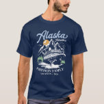 Custom Alaska Cruise Family Friends Group Matching T-Shirt<br><div class="desc">Set sail with the "Custom Alaska Cruise Family Friends Group Matching" T-shirt,  personalized with your family name or group creating a lasting memory of your Alaskan escape. Perfect for commemorating cherished memories amidst Alaska's breathtaking landscapes.</div>