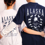 Custom Alaska Family Cruise Wildlife Spotting T-Shirt<br><div class="desc">Set off on your family's Alaskan adventure with our "Custom Family Alaska Cruise Wildlife Scavenger Hunt T-Shirt"! These personalized shirts will enhance your excursions and wildlife tours with added excitement. Each shirt can be customized with your family name and trip date, making it a unique keepsake of your unforgettable Alaskan...</div>