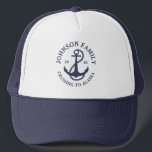 Custom Alaska Family Cruise Wildlife Spotting Trucker Hat<br><div class="desc">Set off on your family's Alaskan adventure with our "Custom Family Alaska Cruise Wildlife Scavenger Hunt T-Shirt"! These personalized shirts will enhance your excursions and wildlife tours with added excitement. Each shirt can be customized with your family name and trip date, making it a unique keepsake of your unforgettable Alaskan...</div>