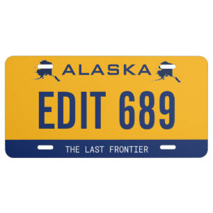 Custom Alaska license plate