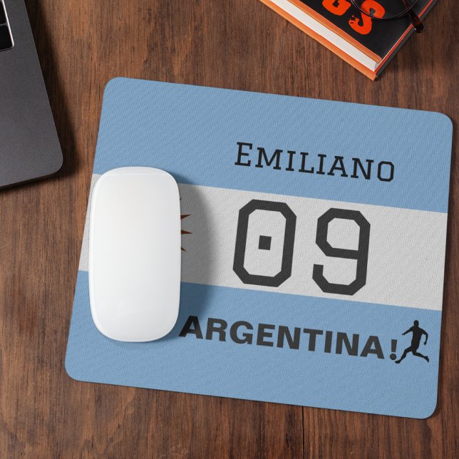 Custom Albiceleste Sun Flag Athlete Graphic Mouse Pad (Creator Uploaded)