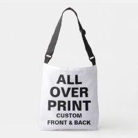 Custom All Over Print Crossbody Shoulder Tote Bag