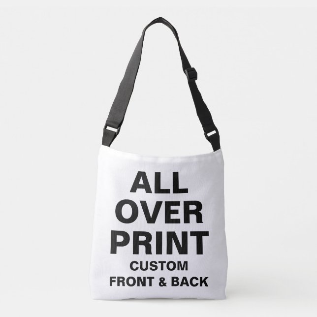 Custom All Over Print Crossbody Shoulder Tote Bag (Front)