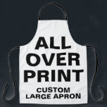 Custom All Over Print Large Apron<br><div class="desc">Custom All Over Print Large Apron.
Also change straps to ANY color you want using hex # code setting.</div>