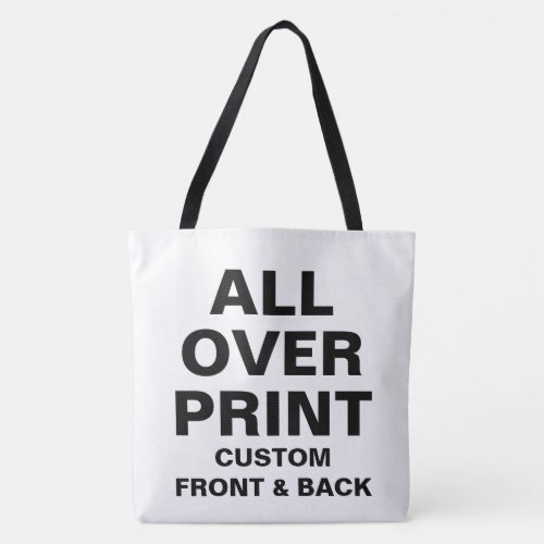 Custom All Over Print Large Shoulder Tote Bag