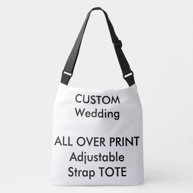 Custom ALL OVER PRINT Strap LARGE Tote (Front)