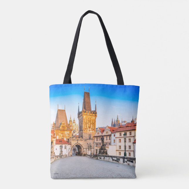 Custom All-Over-Print Tote Bag Prague (Back)