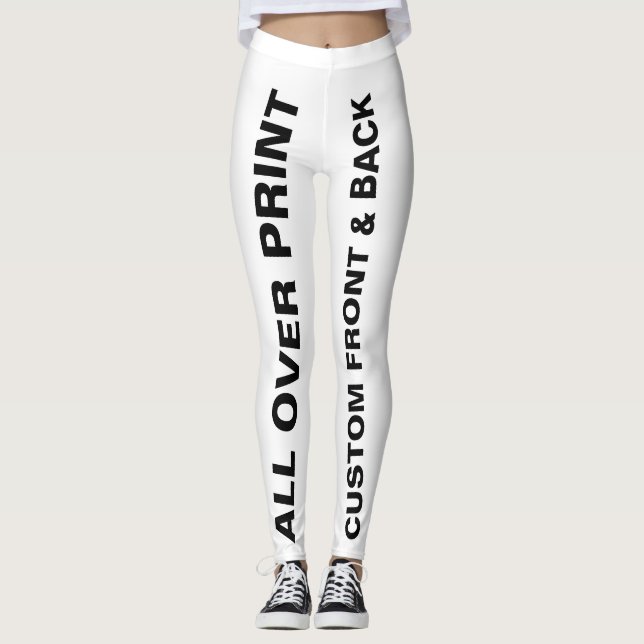 Custom All Over Print Women's Leggings (Front)