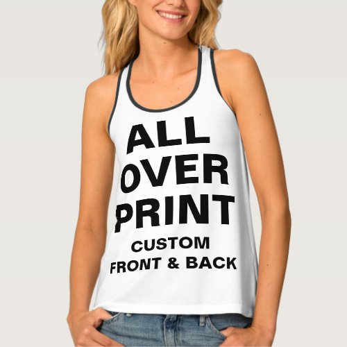 Custom All Over Print  Womens Racerback Tank Top