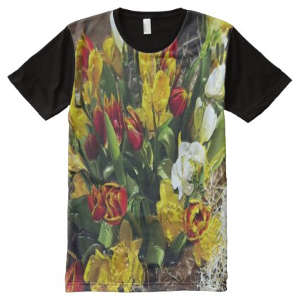 Custom All-Over Printed Panel T-Shirt