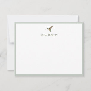 Custom Allen's Hummingbird Note Card