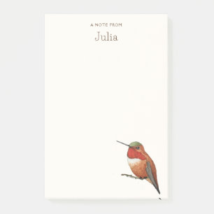 Custom Allen's Hummingbird Notes
