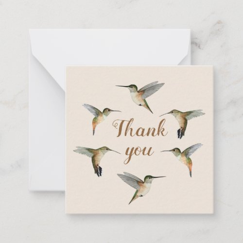 Custom Allens Hummingbirds  Note Card