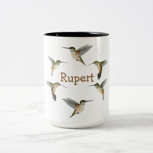 Custom Allen's Hummingbirds Two-Tone Coffee Mug