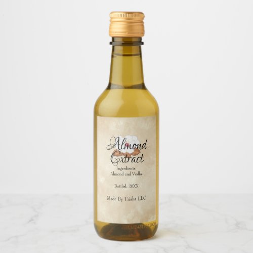 Custom Almond Extract Oil Label Personlized 