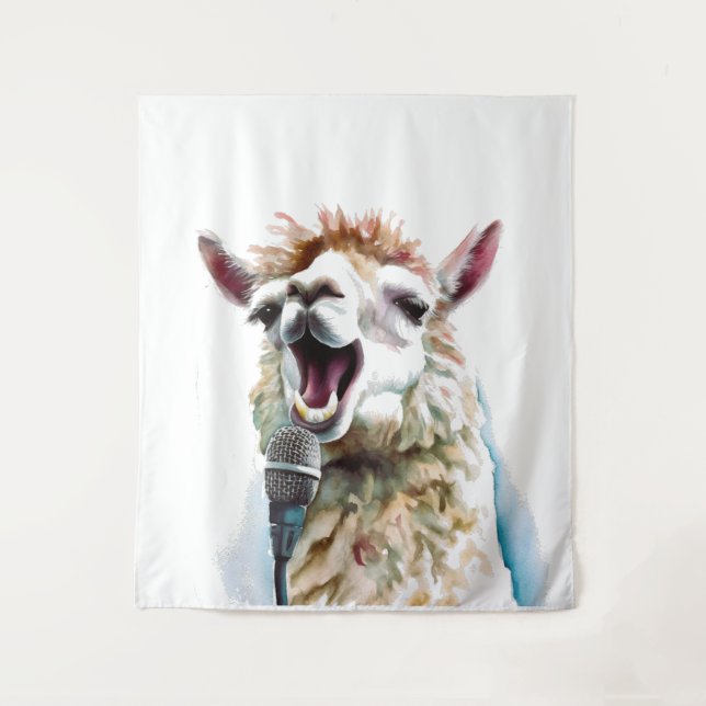 Custom Alpaca Music Factory Singing Tapestry (Front)
